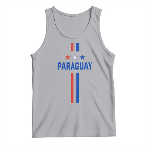 Paraguay Flag Soccer Jersey Style Graphic Tank Top Patriotic Paraguaya Pride Football Fans Sports Spirit TS02 Athletic Heather Print Your Wear
