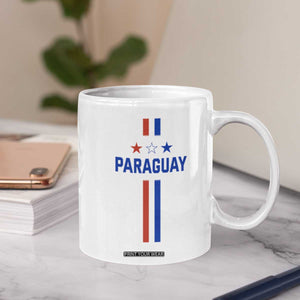 Paraguay Flag Soccer Jersey Style Graphic Coffee Mug Patriotic Paraguaya Pride Football Fans Sports Spirit TS02 Print Your Wear