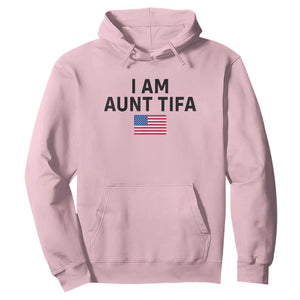 Funny I Am Aunt Tifa Hoodie Sarcastic Political Meme American Flag TS02 Light Pink Print Your Wear