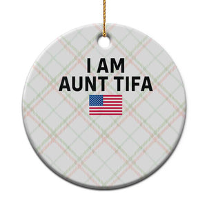 Funny Cat Selfie Bigfoot Xmas Sasquatch Ceramic Ornament Sarcastic Political Meme American Flag TS02 1pc Christmas Plaid Print Your Wear