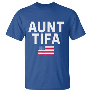 Aunt Tifa T Shirt Funny Political Sarcasm Patriotic American Flag TS02 Royal Blue Print Your Wear