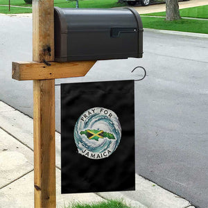 Pray For Jamaica Hurricane Support Garden Flag Strong Island Map and Storm Graphic TS02 Print Your Wear