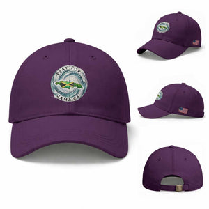 Pray For Jamaica Hurricane Support Baseball Cap Strong Island Map and Storm Graphic TS02 Baseball Cap Universal Fit Purple Print Your Wear
