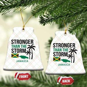 Stronger Than The Storm Jamaica Ceramic Ornament Resilience and Hope Hurricane Awareness TS02 Print Your Wear