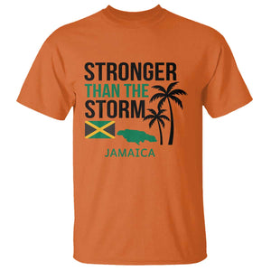 Stronger Than The Storm Jamaica T Shirt Resilience and Hope Hurricane Awareness TS02 Orange Print Your Wear