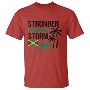 Stronger Than The Storm Jamaica T Shirt Resilience and Hope Hurricane Awareness TS02 Red Print Your Wear