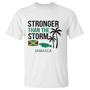 Stronger Than The Storm Jamaica T Shirt Resilience and Hope Hurricane Awareness TS02 White Print Your Wear