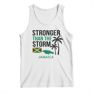 Stronger Than The Storm Jamaica Tank Top Resilience and Hope Hurricane Awareness TS02 White Print Your Wear