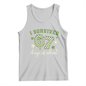 I Survived 67 Days of School Tank Top Funny Six Seven Meme Students Teacher Celebration TS02 Ash Print Your Wear