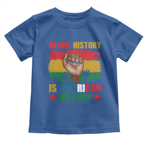 Black History Is American History Toddler T Shirt African American Pride Raised Fist TS02 Royal Blue Print Your Wear