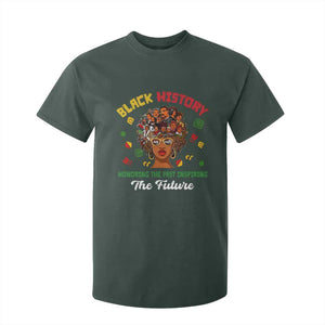 Black History Month T Shirt For Kid Honoring The Past Inspiring The Future African American Roots TS02 Dark Forest Green Print Your Wear