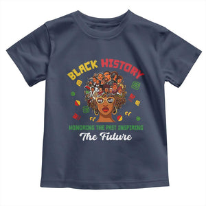 Black History Month Toddler T Shirt Honoring The Past Inspiring The Future African American Roots TS02 Navy Print Your Wear