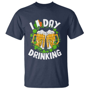 Funny St Patricks Day T Shirt I Love Day Drinking Beer Lover Drink Team TS02 Navy Print Your Wear