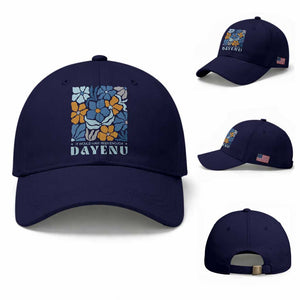 Dayenu Passover Jewish Holiday Floral Retro Baseball Cap It Would Have Been Enough Meaningful Seder Gift TS02 Baseball Cap Universal Fit Dark Blue Print Your Wear