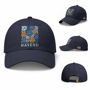 Dayenu Passover Jewish Holiday Floral Retro Baseball Cap It Would Have Been Enough Meaningful Seder Gift TS02 Baseball Cap Universal Fit Navy Print Your Wear