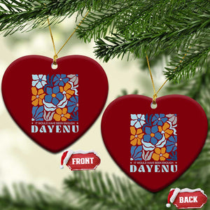 Dayenu Passover Jewish Holiday Floral Retro Ceramic Ornament It Would Have Been Enough Meaningful Seder Gift TS02 Print Your Wear
