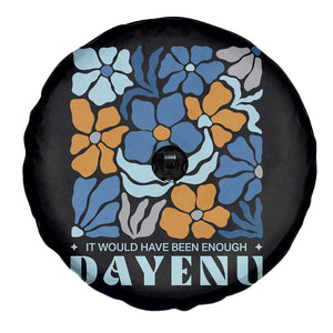 Dayenu Passover Jewish Holiday Floral Retro Spare Tire Cover It Would Have Been Enough Meaningful Seder Gift TS02 Print Your Wear