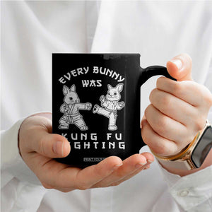 Funny Easter Rabbit Martial Arts Coffee Mug Every Bunny Was Kung Fu Fighting Cute Bunny Humor Gift TS02 Print Your Wear