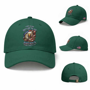 Vintage American Eagle Patriotic Pride Baseball Cap I May Be Old But I Got To See America Freedom Sarcastic Political Humor TS02 Baseball Cap Universal Fit Irish Green Print Your Wear