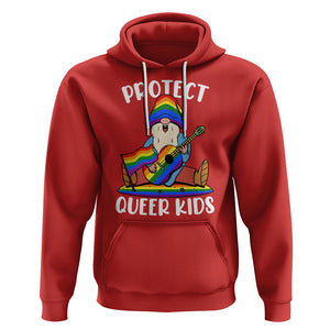 Protect Queer Kids Hoodie Gnome Ally LGBT Pride History Month Support TS02 Red Printyourwear