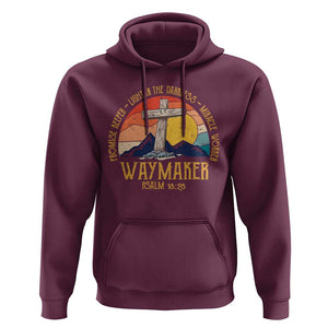 Bible Verse Hoodie Waymaker Psalm Isaiah Promise Keeper Light In The Darkness Miracle Worker Christian Religious TS02 Maroon Print Your Wear