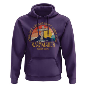 Bible Verse Hoodie Waymaker Psalm Isaiah Promise Keeper Light In The Darkness Miracle Worker Christian Religious TS02 Purple Print Your Wear