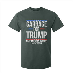 Garbage For Trump 2024 T Shirt For Kid Make American Garbage Great Again TS02 Dark Forest Green Print Your Wear