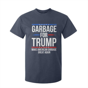 Garbage For Trump 2024 T Shirt For Kid Make American Garbage Great Again TS02 Navy Print Your Wear