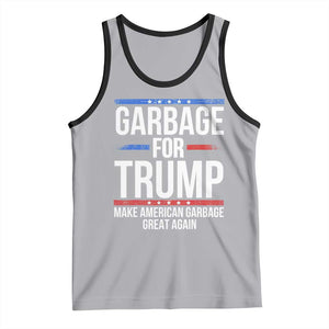Garbage For Trump 2024 Tank Top Make American Garbage Great Again TS02 Athletic Heather Black Print Your Wear