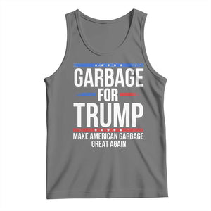 Garbage For Trump 2024 Tank Top Make American Garbage Great Again TS02 Black Heather Print Your Wear