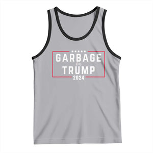 Garbage For Trump 2024 Tank Top US 47th President TS02 Athletic Heather Black Print Your Wear