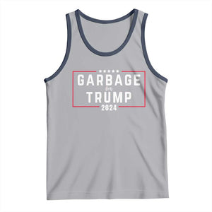Garbage For Trump 2024 Tank Top US 47th President TS02 Athletic Heather Navy Print Your Wear