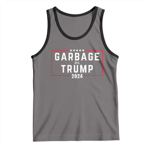 Garbage For Trump 2024 Tank Top US 47th President TS02 Deep Heather Black Print Your Wear