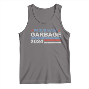 Proud Garbage 2024 Tank Top Vote Trump for President Election TS02 Deep Heather Print Your Wear
