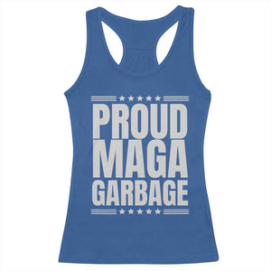 Proud Garbage 2024 Racerback Tank Top Vote Trump for President TS02 Royal Blue Print Your Wear