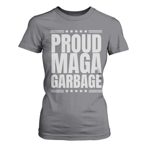 Proud Garbage 2024 T Shirt For Women Vote Trump for President TS02 Charcoal Print Your Wear