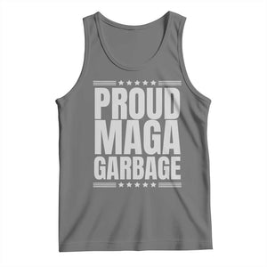 Proud Garbage 2024 Tank Top Vote Trump for President TS02 Black Heather Print Your Wear