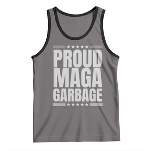 Proud Garbage 2024 Tank Top Vote Trump for President TS02 Deep Heather Black Print Your Wear