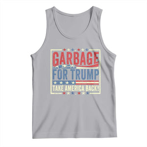 Garbage For Trump 2024 Tank Top Take America Back Presidential Election TS02 Athletic Heather Print Your Wear
