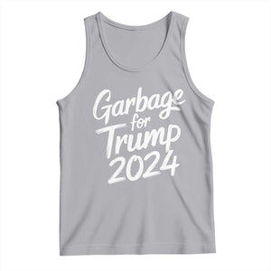 Garbage For Trump 2024 Tank Top We Are Not Garbage Vote Trump TS02 Athletic Heather Print Your Wear