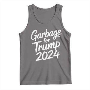 Garbage For Trump 2024 Tank Top We Are Not Garbage Vote Trump TS02 Deep Heather Print Your Wear