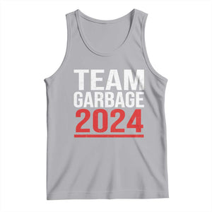 Team Garbage 2024 Tank Top For Trump 47th President TS02 Athletic Heather Print Your Wear