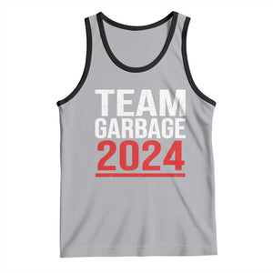 Team Garbage 2024 Tank Top For Trump 47th President TS02 Athletic Heather Black Print Your Wear