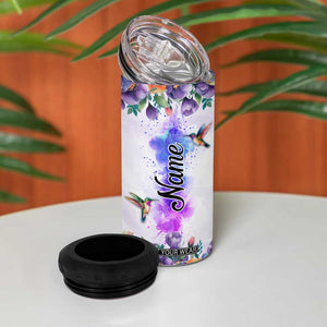 Hummingbird Faith Personalized 4 in 1 Can Cooler Tumbler Personalized TS04 Print Your Wear