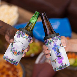 Hummingbird Faith Personalized 4 in 1 Can Cooler Tumbler Personalized TS04 Print Your Wear