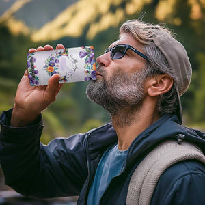 Hummingbird Faith Personalized 4 in 1 Can Cooler Tumbler Personalized TS04 Print Your Wear