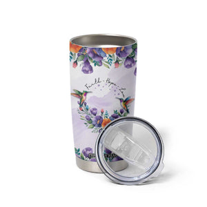 Hummingbird Faith Personalized Tumbler Cup Personalized TS04 Print Your Wear