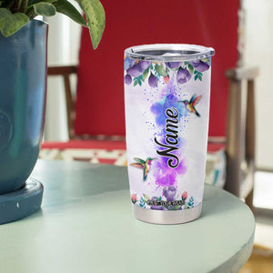 Hummingbird Faith Personalized Tumbler Cup Personalized TS04 Print Your Wear