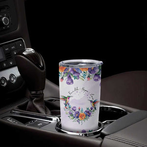 Hummingbird Faith Personalized Tumbler Cup Personalized TS04 Print Your Wear