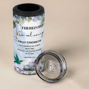 Hummingbird Faith 4 in 1 Can Cooler Tumbler Personalized TS04 Print Your Wear